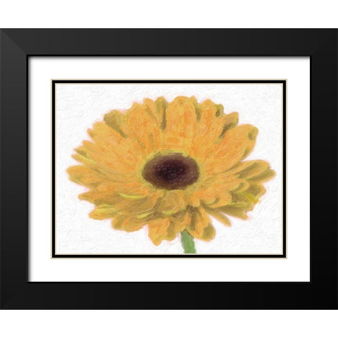 TANGO GERBER Black Modern Wood Framed Art Print with Double Matting by Greene, Taylor