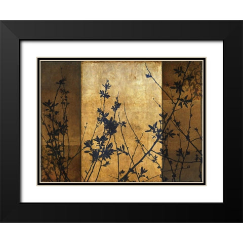 SIMPLE SILHOUETTE A Black Modern Wood Framed Art Print with Double Matting by Greene, Taylor