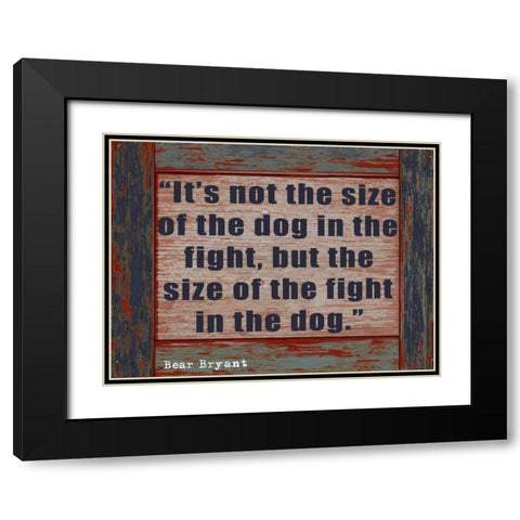 SIZE OF THE DOG rev1 Black Modern Wood Framed Art Print with Double Matting by Greene, Taylor