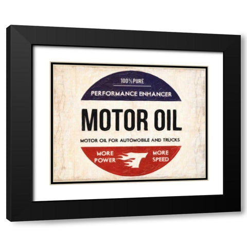 MOTOR OIL 2 Black Modern Wood Framed Art Print with Double Matting by Greene, Taylor
