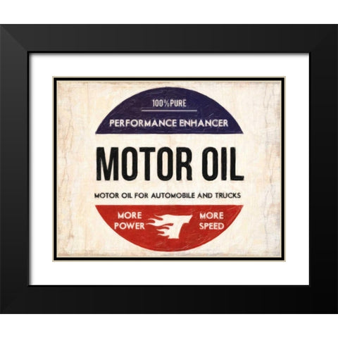 MOTOR OIL 2 Black Modern Wood Framed Art Print with Double Matting by Greene, Taylor