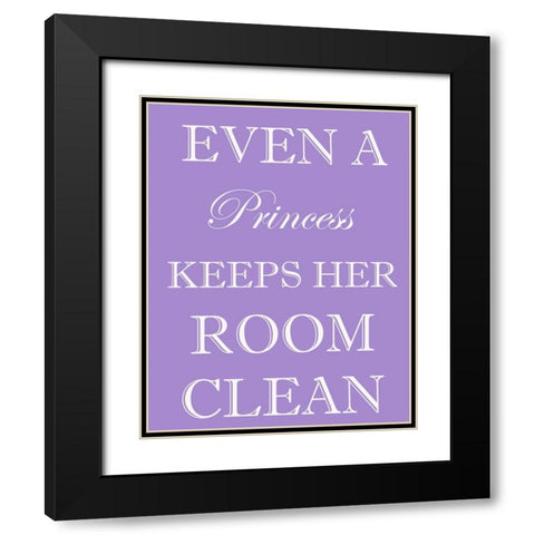 PRINCESS CLEAN ROOM Black Modern Wood Framed Art Print with Double Matting by Greene, Taylor