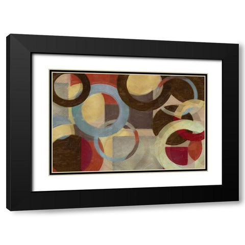 HALO WEAVE Black Modern Wood Framed Art Print with Double Matting by Greene, Taylor