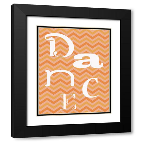 TANGO DANCE Black Modern Wood Framed Art Print with Double Matting by Greene, Taylor