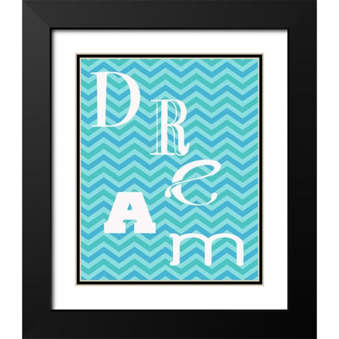 AQUA DANCE Black Modern Wood Framed Art Print with Double Matting by Greene, Taylor