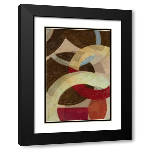 HALO WEAVE III Black Modern Wood Framed Art Print with Double Matting by Greene, Taylor
