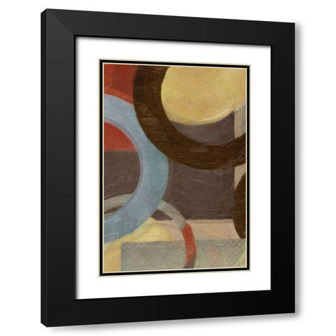 HALO WEAVE IV Black Modern Wood Framed Art Print with Double Matting by Greene, Taylor