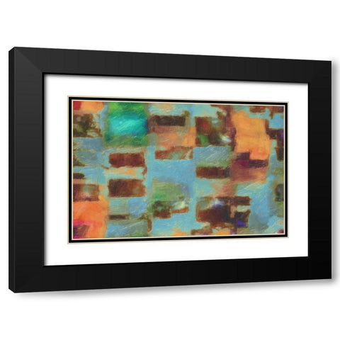 SPECTRUM Black Modern Wood Framed Art Print with Double Matting by Greene, Taylor