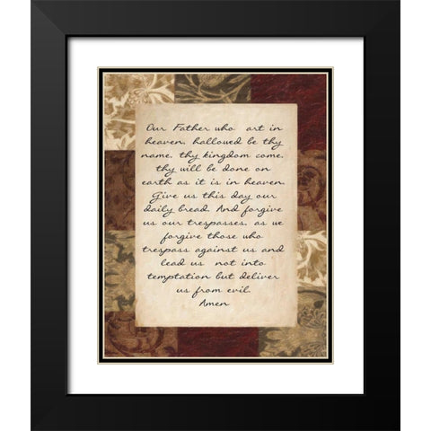 OUR FATHER  Black Modern Wood Framed Art Print with Double Matting by Greene, Taylor
