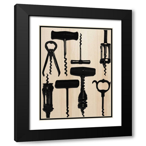 The Corks Black Modern Wood Framed Art Print with Double Matting by Greene, Taylor