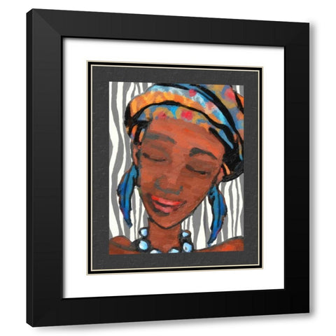Ebony Beauty I Black Modern Wood Framed Art Print with Double Matting by Greene, Taylor