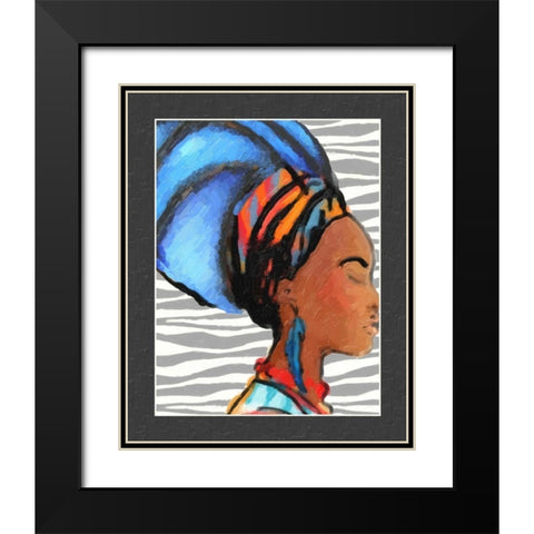 Ebony Beauty II Black Modern Wood Framed Art Print with Double Matting by Greene, Taylor