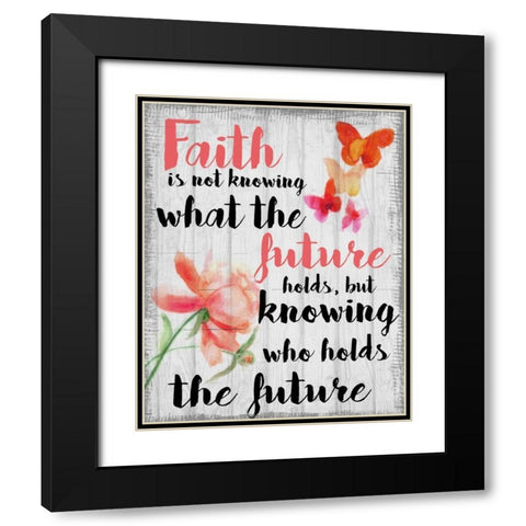 Faith Is Not Black Modern Wood Framed Art Print with Double Matting by Greene, Taylor