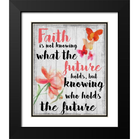 Faith Is Not Black Modern Wood Framed Art Print with Double Matting by Greene, Taylor