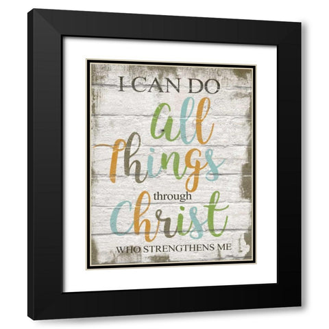 I Can Do All Black Modern Wood Framed Art Print with Double Matting by Greene, Taylor