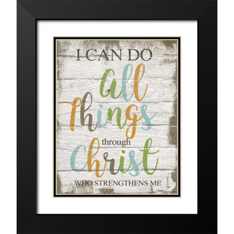 I Can Do All Black Modern Wood Framed Art Print with Double Matting by Greene, Taylor