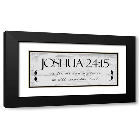 THE LORD Black Modern Wood Framed Art Print with Double Matting by Greene, Taylor