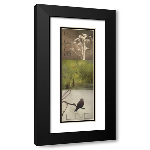 SIlhouette Beauty  A Black Modern Wood Framed Art Print with Double Matting by Greene, Taylor