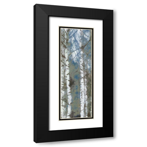 Birch Scape 1 Black Modern Wood Framed Art Print with Double Matting by Greene, Taylor