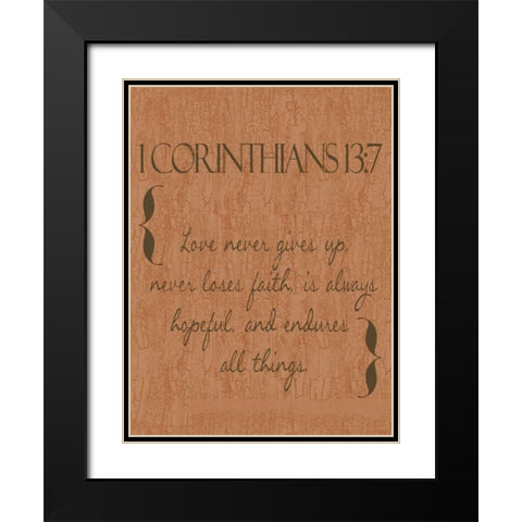 Love in Spice Black Modern Wood Framed Art Print with Double Matting by Greene, Taylor