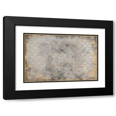 METALLIC Black Modern Wood Framed Art Print with Double Matting by Greene, Taylor