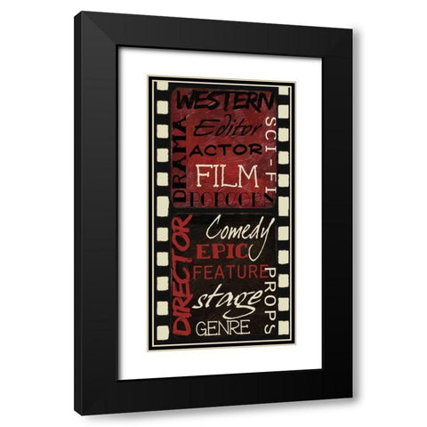 Cinema Black Modern Wood Framed Art Print with Double Matting by Greene, Taylor