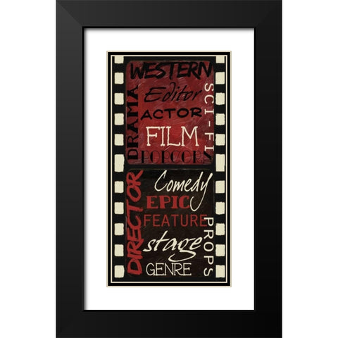 Cinema Black Modern Wood Framed Art Print with Double Matting by Greene, Taylor