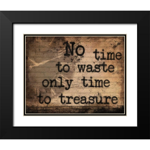 Waste Black Modern Wood Framed Art Print with Double Matting by Greene, Taylor