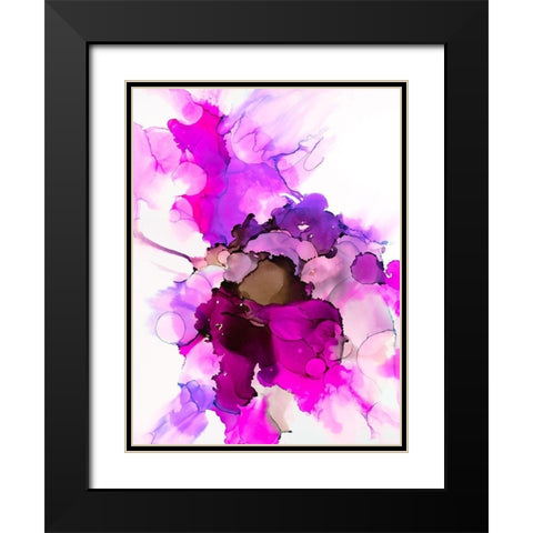 Wavering Radiant 2 Black Modern Wood Framed Art Print with Double Matting by Troisi, Jonny