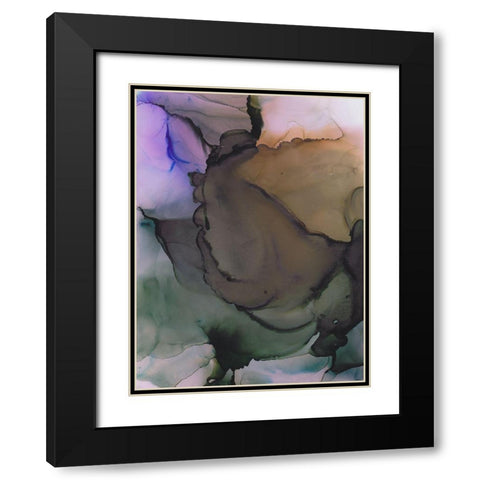 Energetic Expolsion Black Modern Wood Framed Art Print with Double Matting by Triosi, Johnny