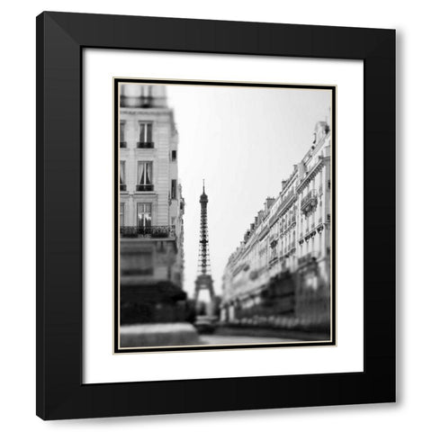 Dawn Paris Black Modern Wood Framed Art Print with Double Matting by Telik, Tracey