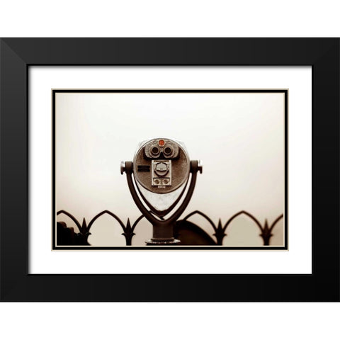 Thru The Viewfinder Black Modern Wood Framed Art Print with Double Matting by Telik, Tracey