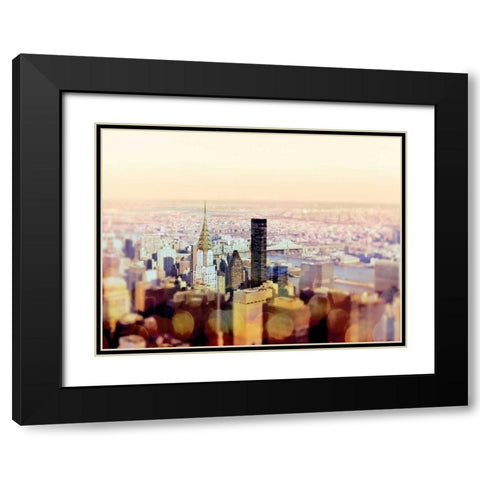 Yesterday NYC Black Modern Wood Framed Art Print with Double Matting by Telik, Tracey