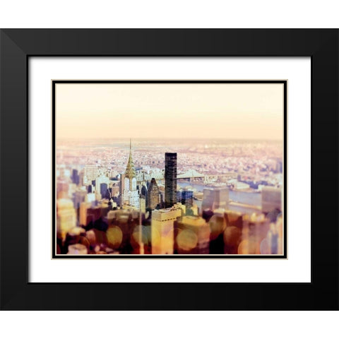 Yesterday NYC Black Modern Wood Framed Art Print with Double Matting by Telik, Tracey