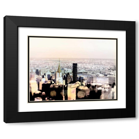Pastel Skyline Black Modern Wood Framed Art Print with Double Matting by Telik, Tracey