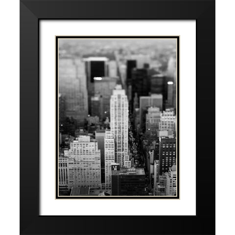 Fifth Ave NYC Black Modern Wood Framed Art Print with Double Matting by Telik, Tracey