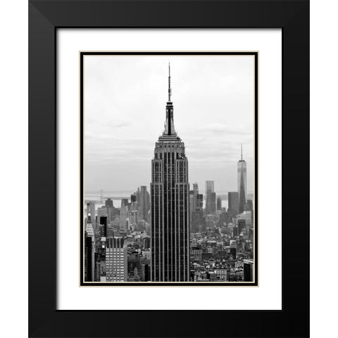 Empire State Black Modern Wood Framed Art Print with Double Matting by Telik, Tracey