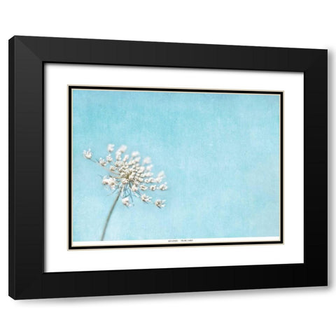 Lace Texture Black Modern Wood Framed Art Print with Double Matting by Telik, Tracey