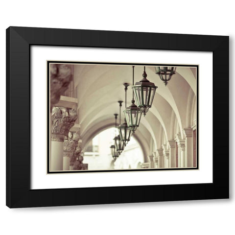Venice 33 Black Modern Wood Framed Art Print with Double Matting by Telik, Tracey