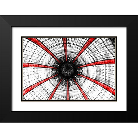 Crimson Lafayette Black Modern Wood Framed Art Print with Double Matting by Telik, Tracey