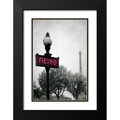 Metro Catching Black Modern Wood Framed Art Print with Double Matting by Telik, Tracey