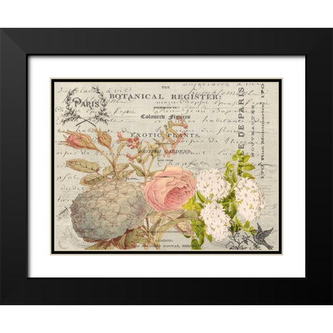 Ville de Parise Black Modern Wood Framed Art Print with Double Matting by Jordan, Elizabeth