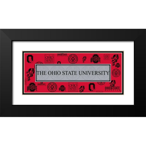 Ohio 2 Black Modern Wood Framed Art Print with Double Matting by Pazan, Tony