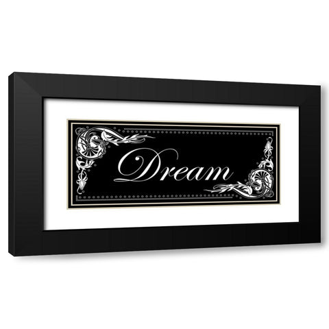 Dream Black Modern Wood Framed Art Print with Double Matting by Pazan, Tony
