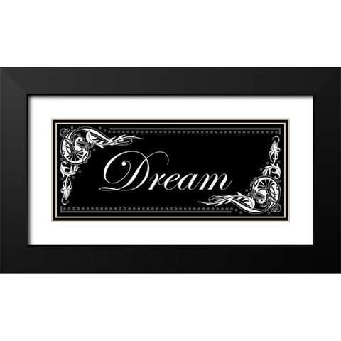 Dream Black Modern Wood Framed Art Print with Double Matting by Pazan, Tony