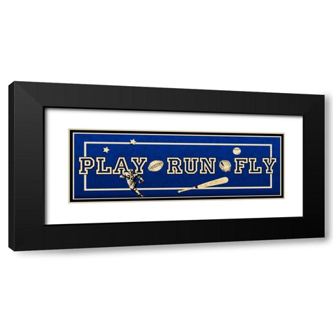 Play On Black Modern Wood Framed Art Print with Double Matting by Pazan, Tony