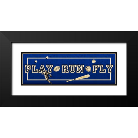Play On Black Modern Wood Framed Art Print with Double Matting by Pazan, Tony