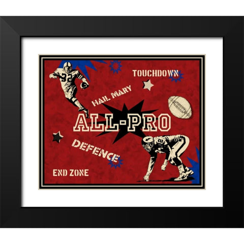 Defence Black Modern Wood Framed Art Print with Double Matting by Pazan, Tony