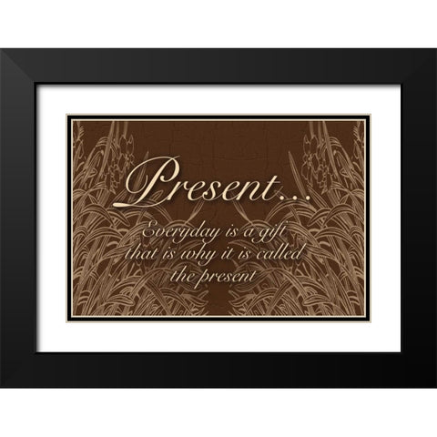 The Gift Black Modern Wood Framed Art Print with Double Matting by Pazan, Tony