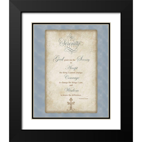 Serenity Black Modern Wood Framed Art Print with Double Matting by Pazan, Tony